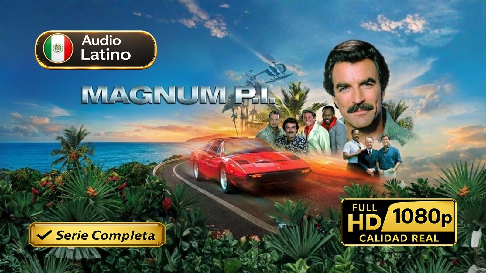 Magnum P.I. (1980) – Serie clásica de investigación y aventura inolvidable | Serie Completa Latino 1080p HD