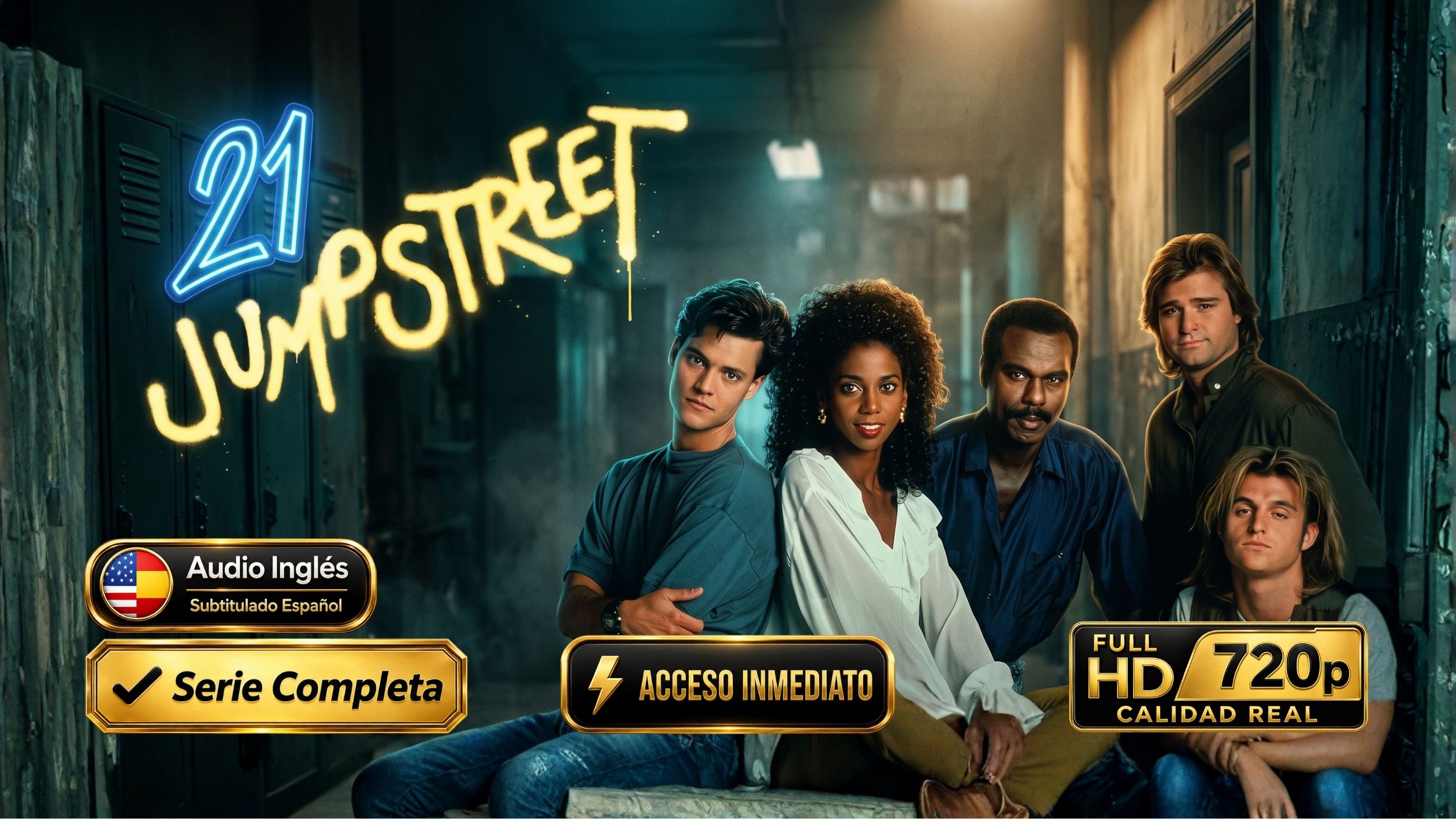 21 Jump Street (1987) – Serie Inolvidable Completa 5 Temporadas 103 Episodios | 720p Subtitulada