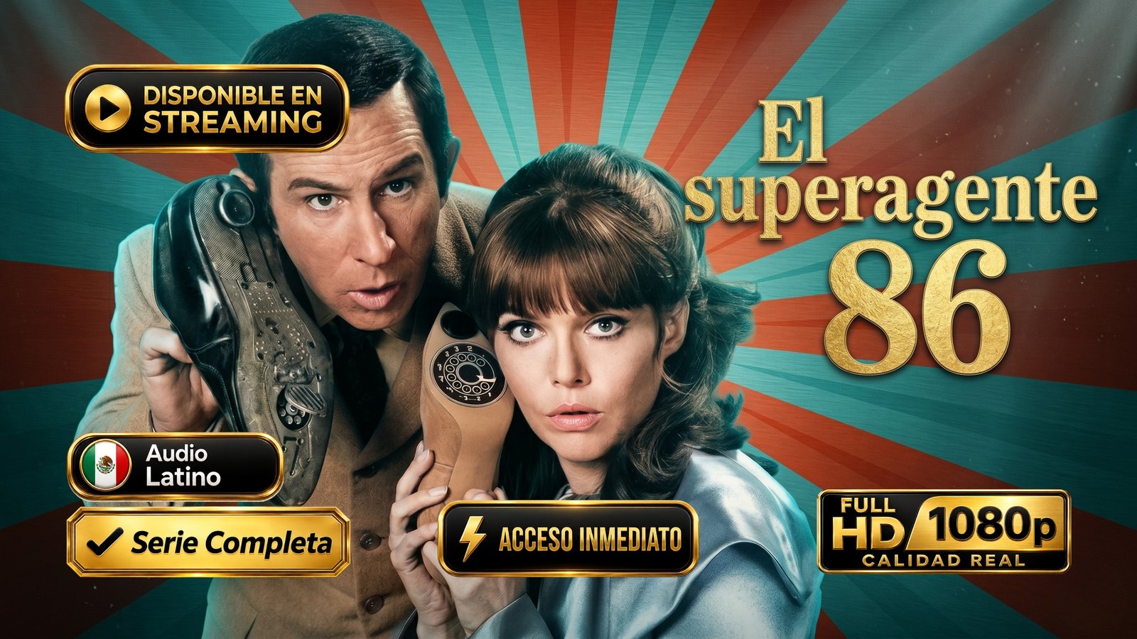 El superagente 86 (1965) – Serie clásica de comedia y espionaje inolvidable | Serie Completa Latino 1080p HD