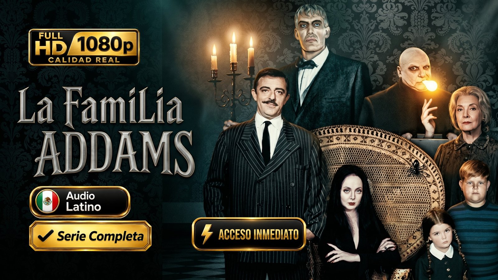 La Familia Addams (1964) – Serie clásica completa de comedia inolvidable | Latino 1080p HD