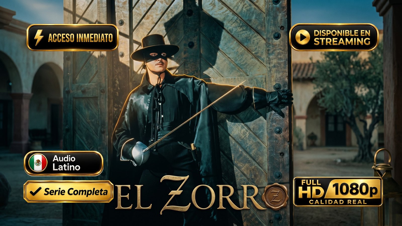 El Zorro (1957) – Serie clásica de aventuras inolvidable | Serie Completa Latino 1080p HD