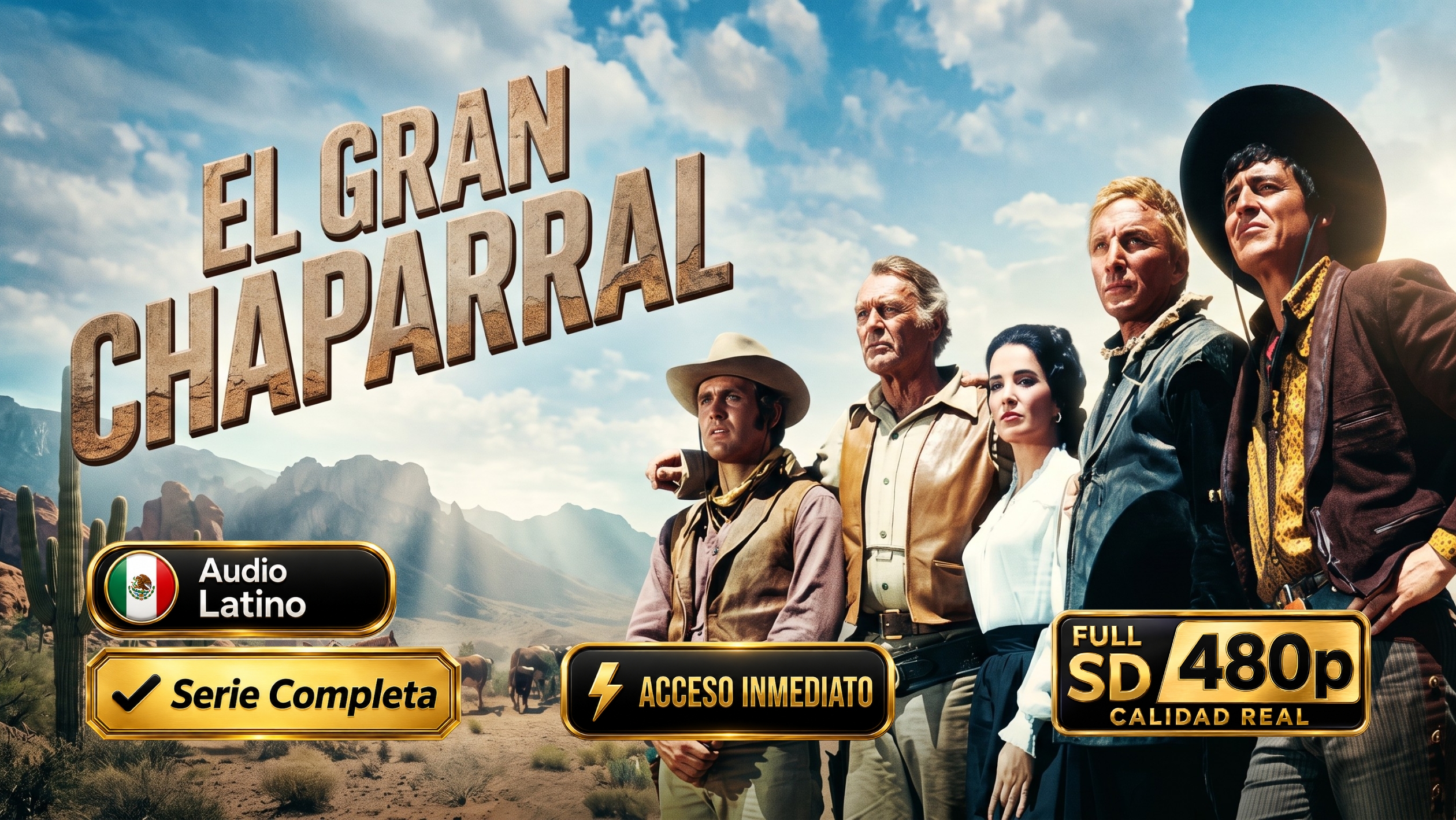 El Gran Chaparral (1967) – Western Clásico Inolvidable | Completa 480p Latino/Inglés