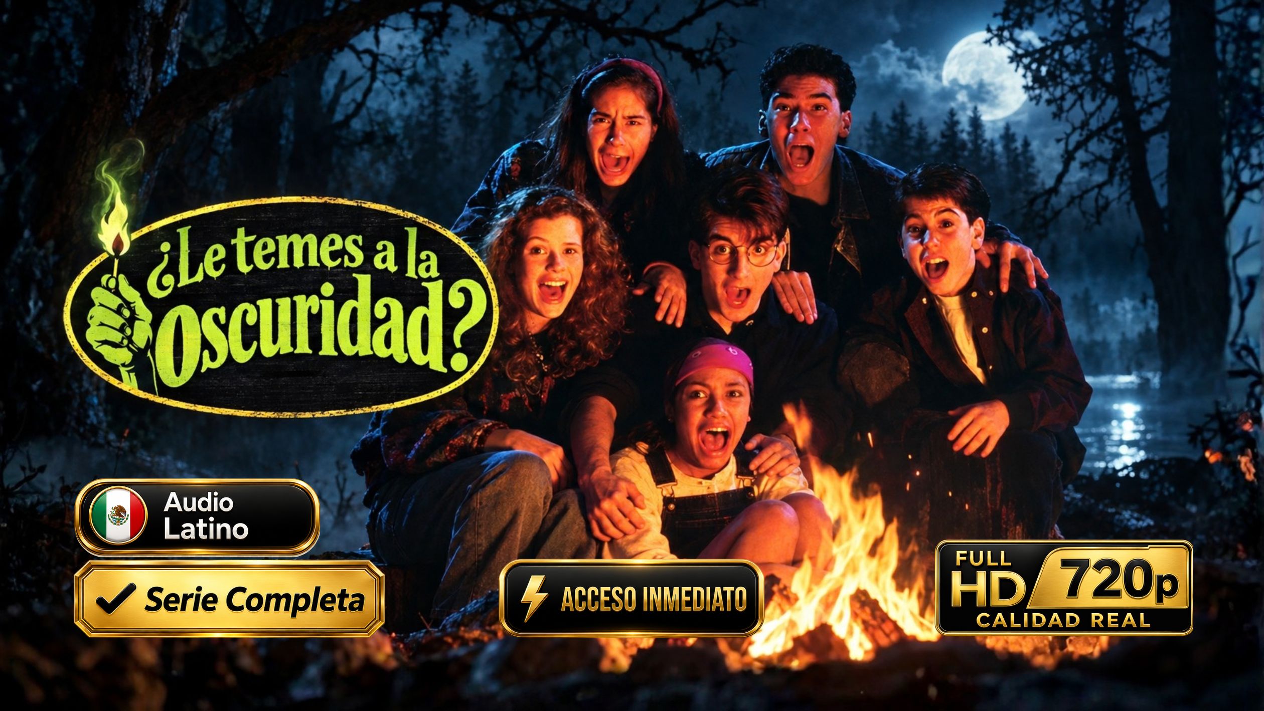 ¿Le temes a la oscuridad? (1990) – Serie Inolvidable Completa 7 Temporadas 91 Episodios | 720p Español Latino
