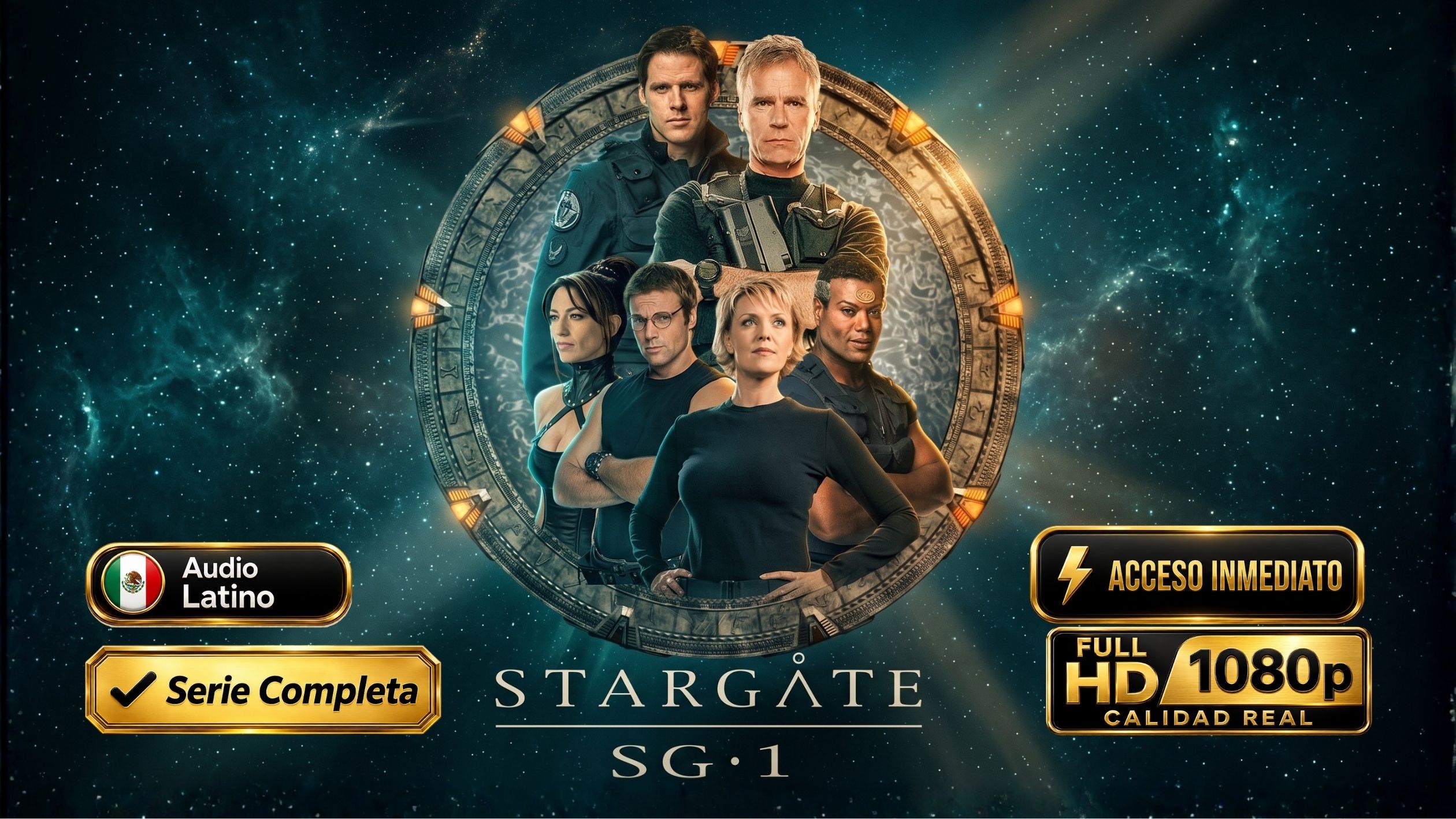 Stargate SG-1 (1997) – Serie Inolvidable Completa 10 Temporadas 214 Episodios 1080p Latino-Inglés