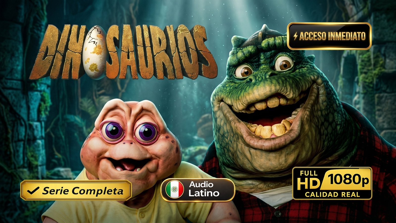 Dinosaurios (1991) – Serie clásica de comedia inolvidable | Serie Completa Latino 1080p HD
