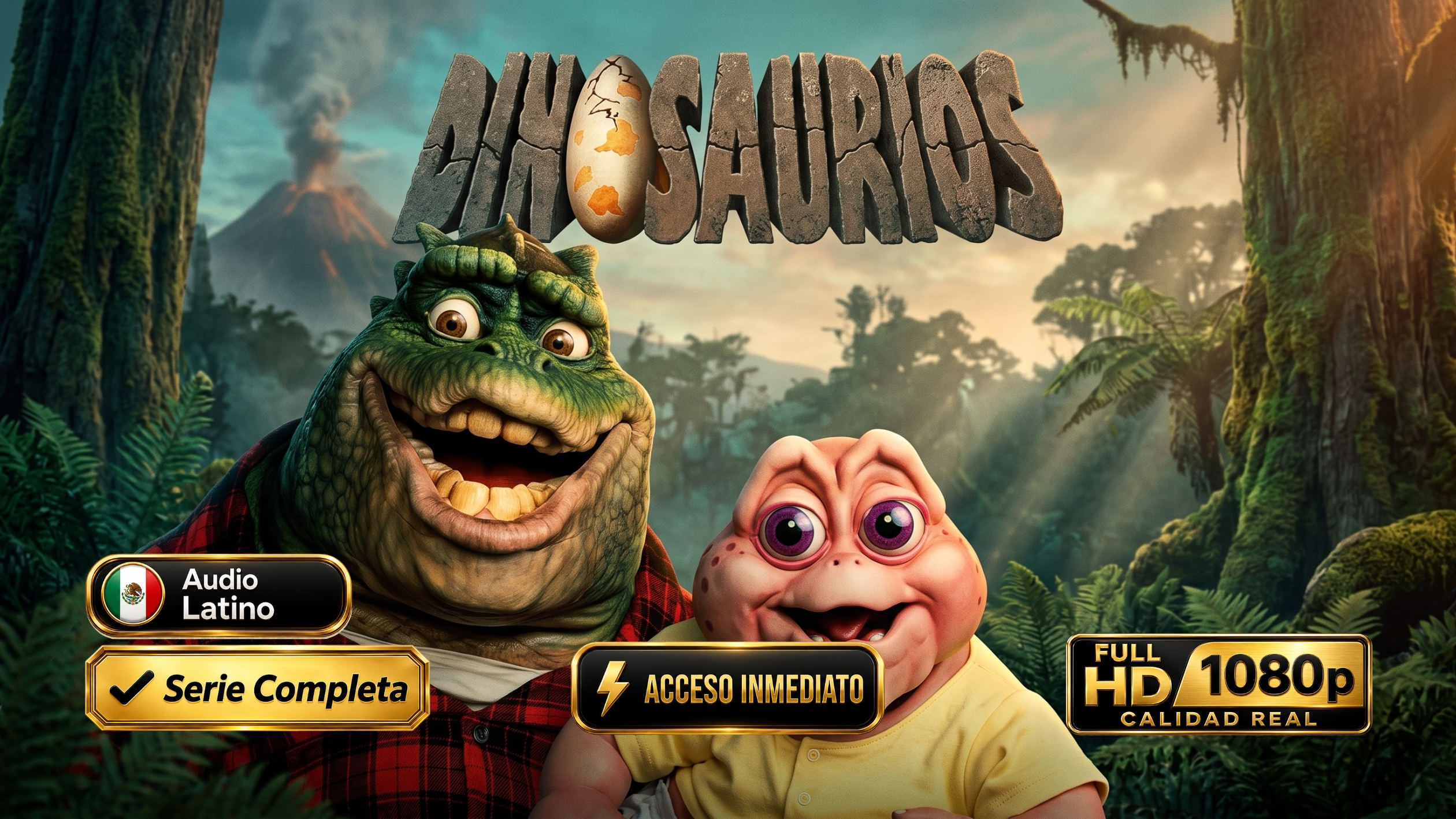 Dinosaurios (1991) Serie Completa 1080p Latino | Clásico Familiar Inolvidable