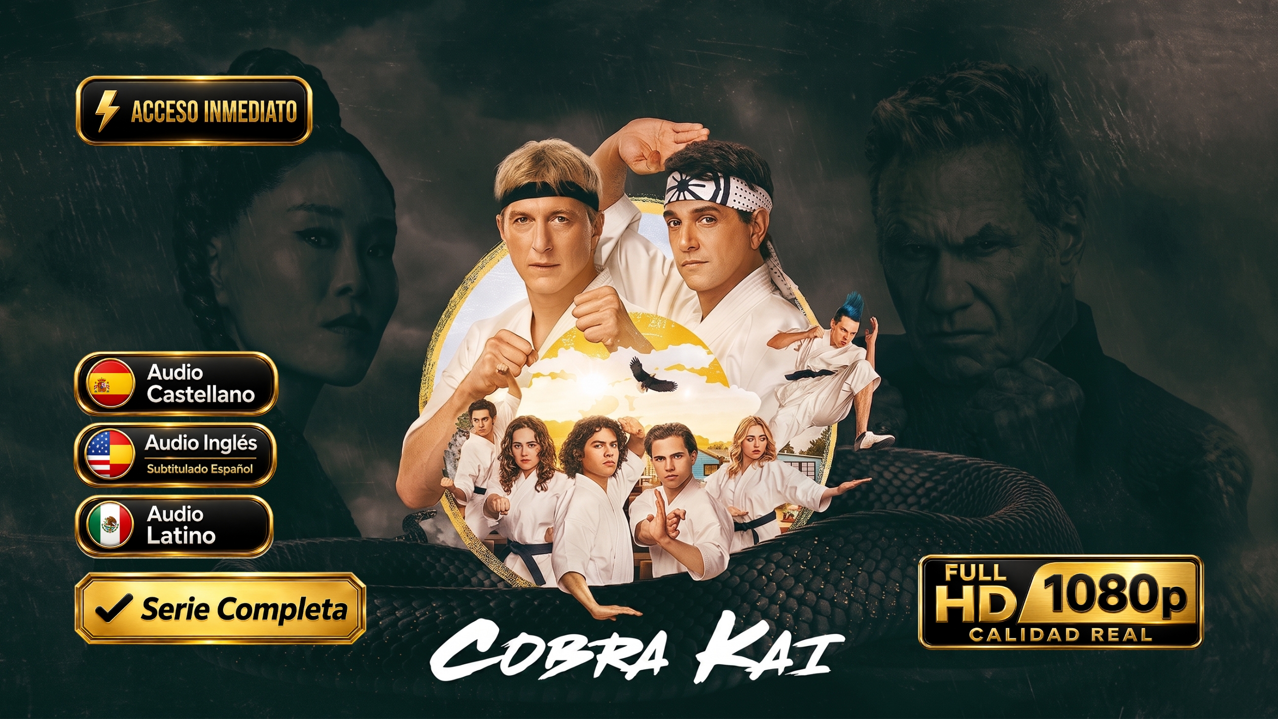 Cobra Kai (2018) – Serie completa de acción y artes marciales inolvidable | Multi Audio 1080p HD