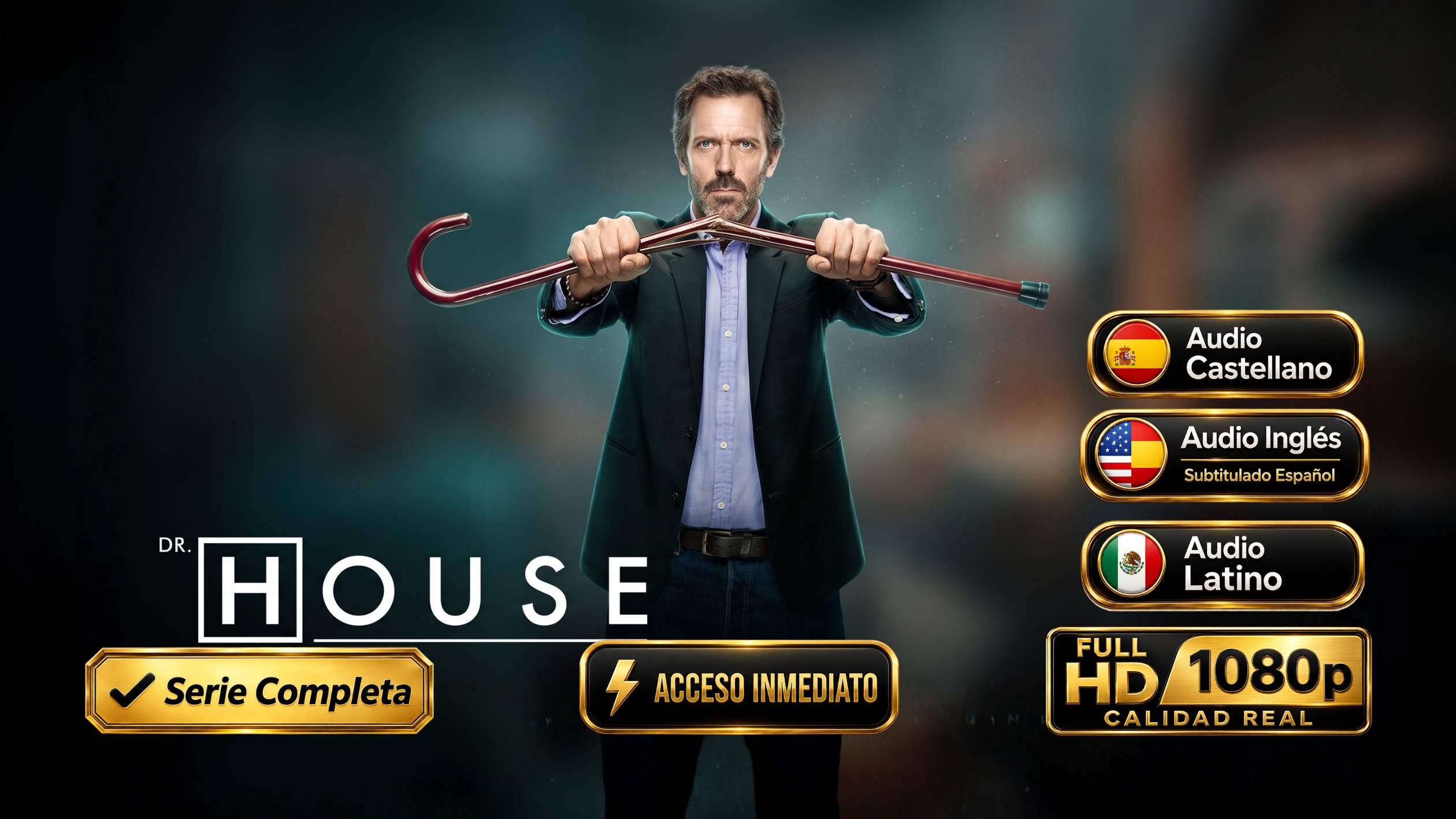 Dr. House (2004) – Serie completa médica de culto inolvidable | Audio y Subtítulos múltiples 1080p HD