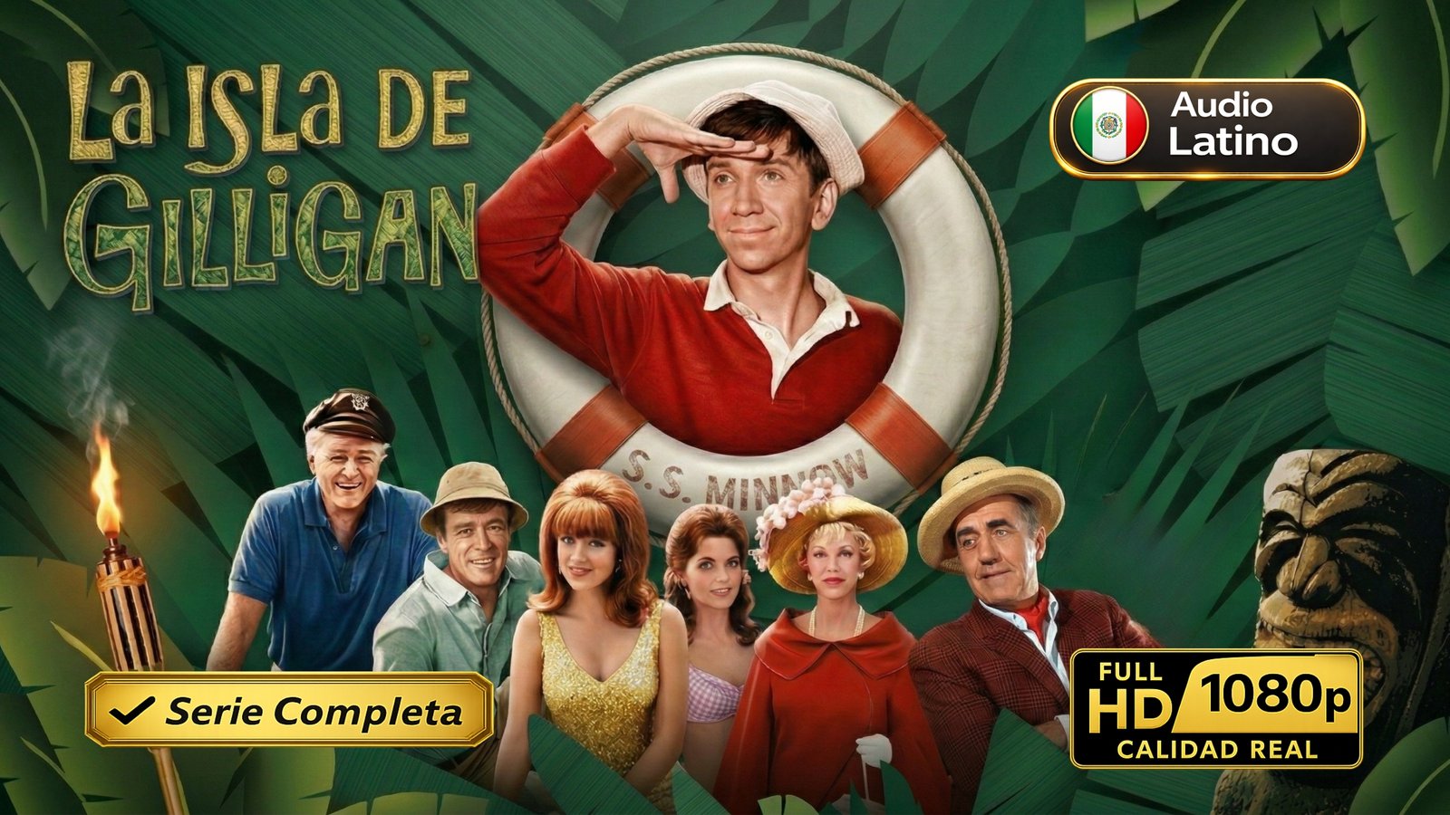 La isla de Gilligan (1964) – Serie completa clasica de comedia inolvidable | Latino 1080p HD