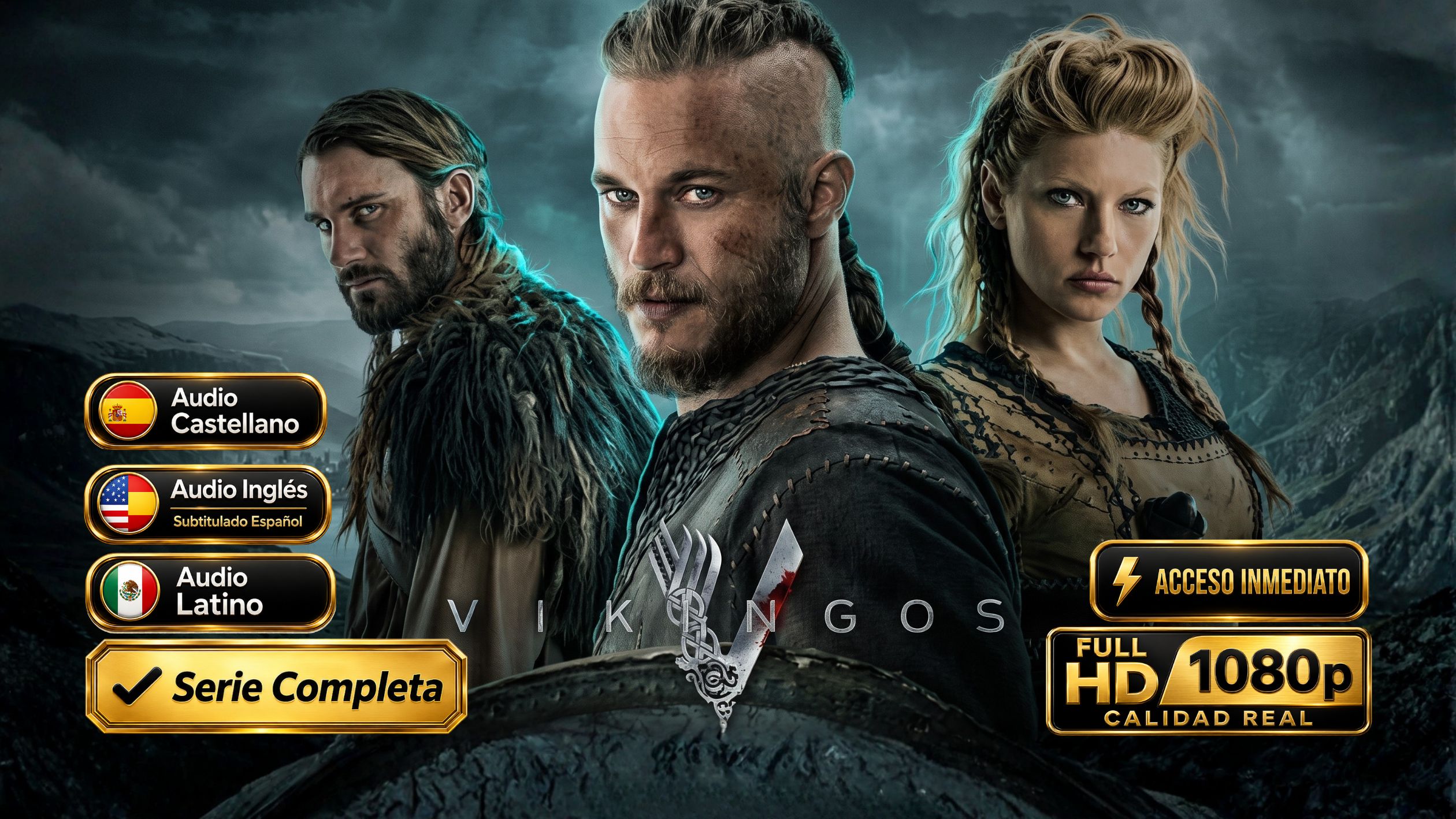Vikingos (2013) – Serie Completa Full HD 1080p Multi-Audio | Épica Histórica e Inolvidable