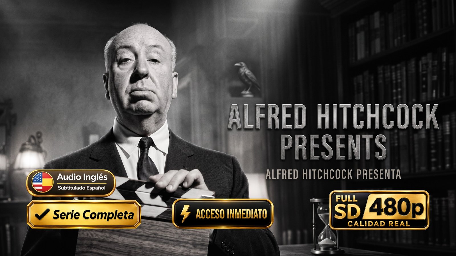 Alfred Hitchcock Presenta (1955) – Serie Clásica de Suspenso Inolvidable | Completa 480p Subtitulada