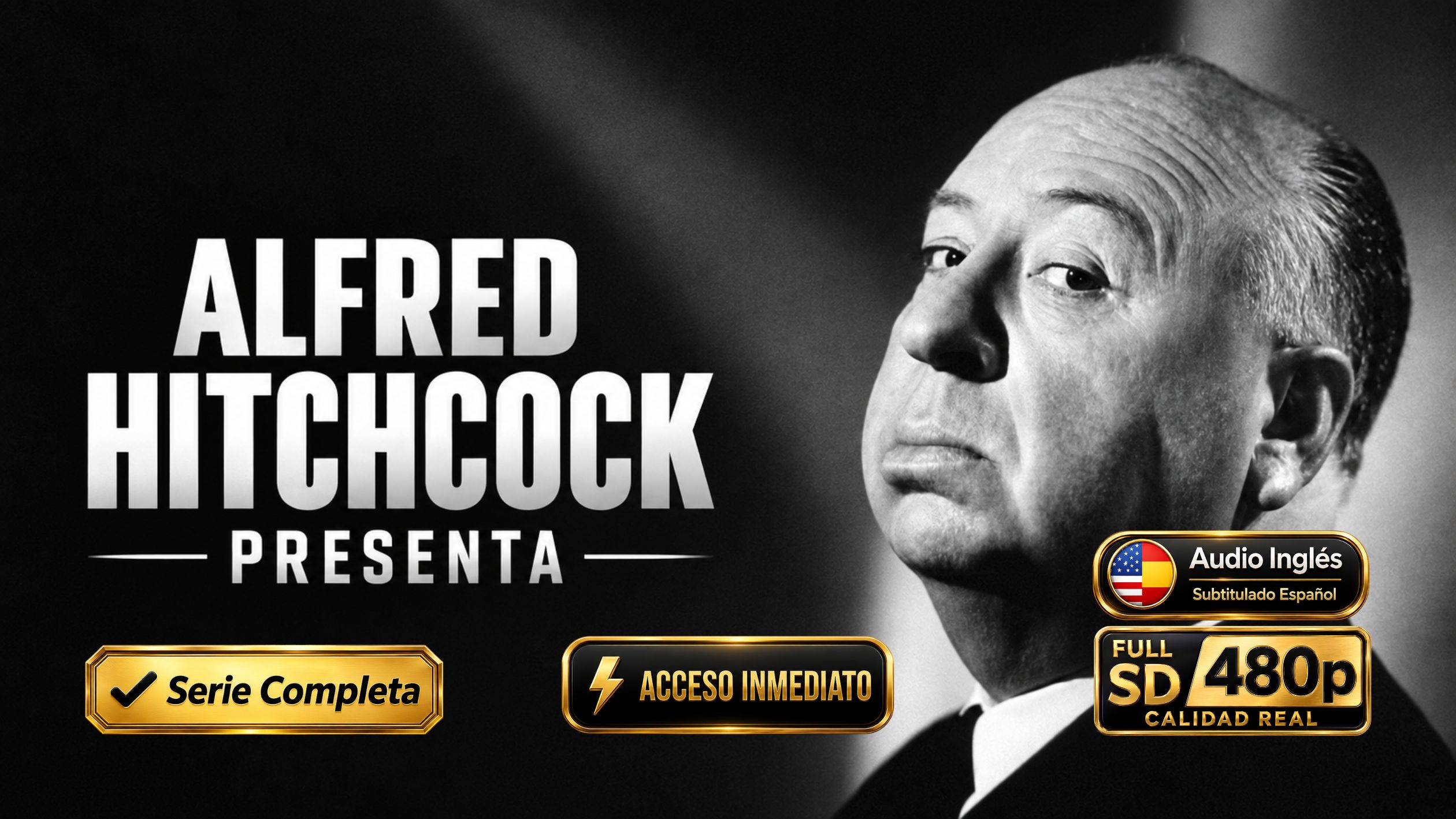 Alfred Hitchcock Presenta (1955) – Serie Clásico de Suspenso Inolvidable completa 7 Temporadas 268 Episodios | SD Sub Español