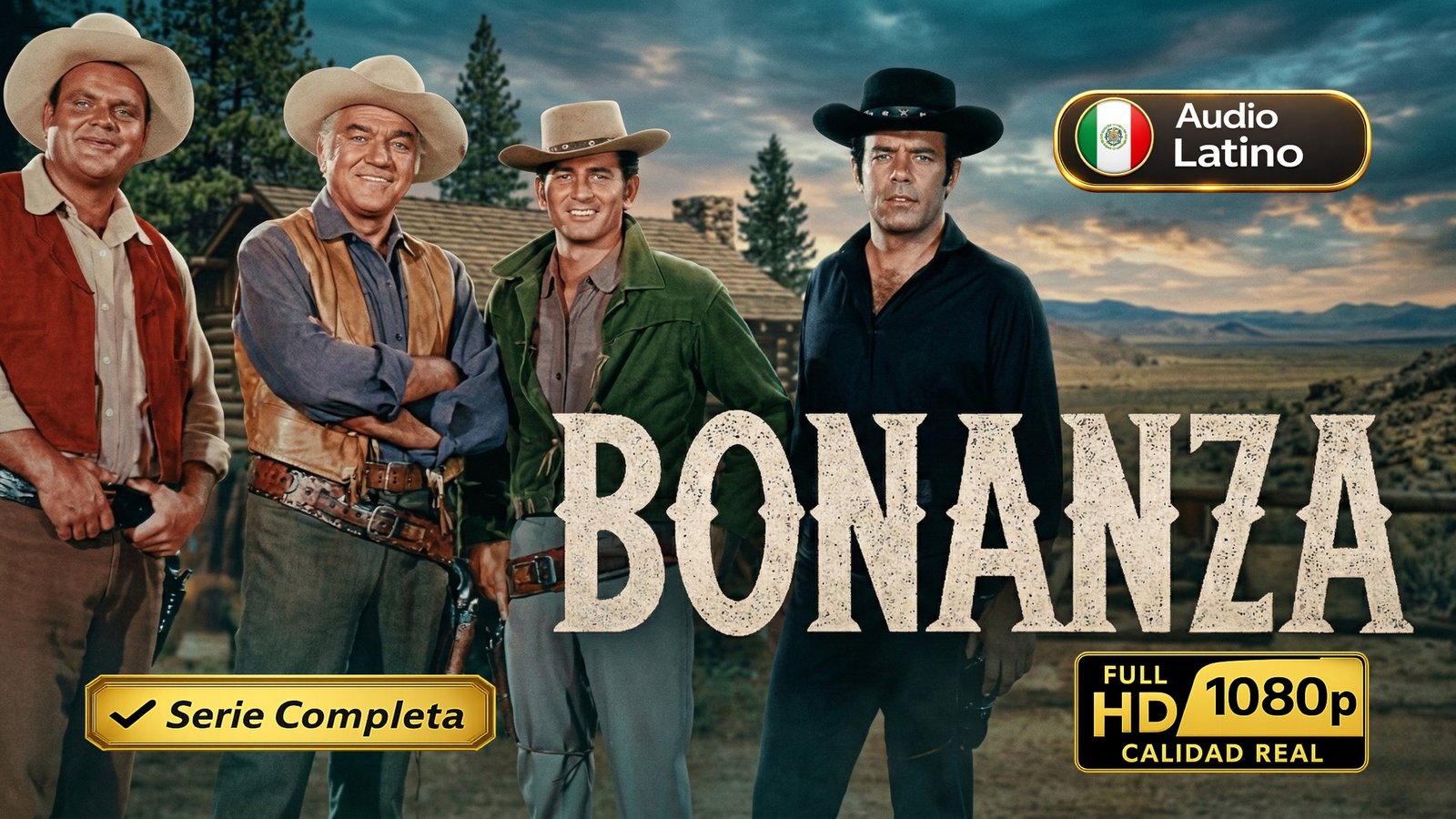 Bonanza (1959) – Serie completa clasica del viejo oeste inolvidable | Latino 1080p HD