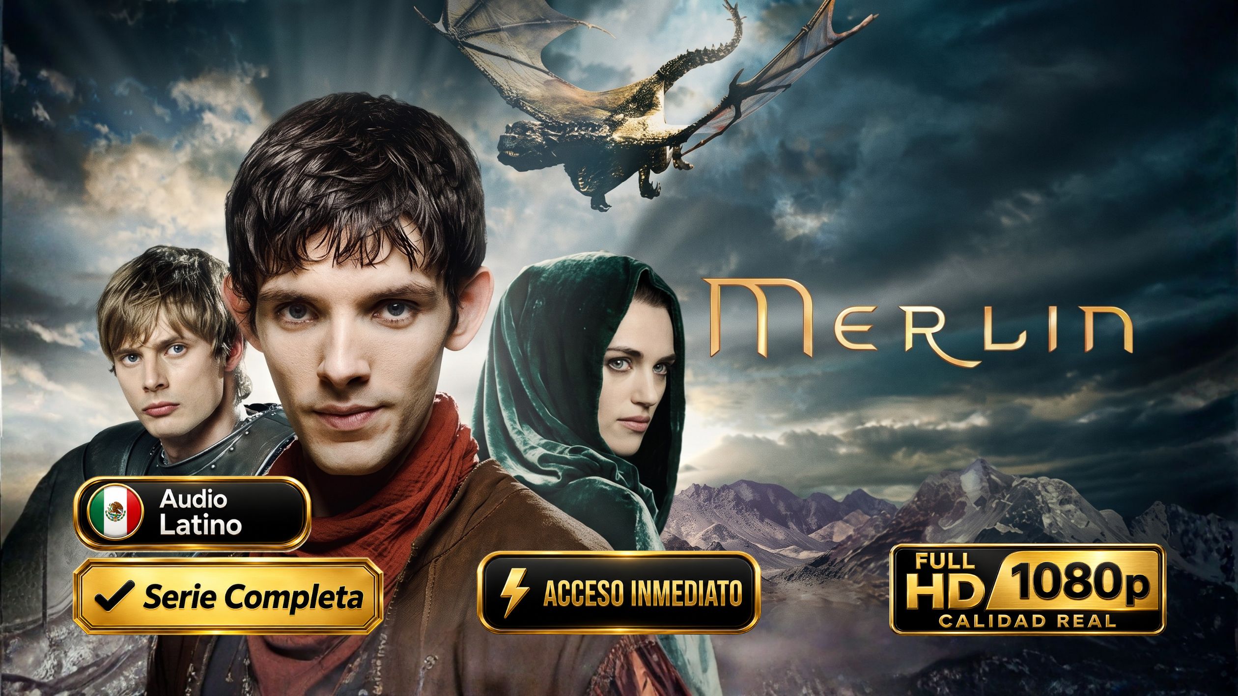 Merlín (2008) – Serie Completa 05 Temporadas Full HD 1080p Dual Latino-Inglés | Fantasía Inolvidable