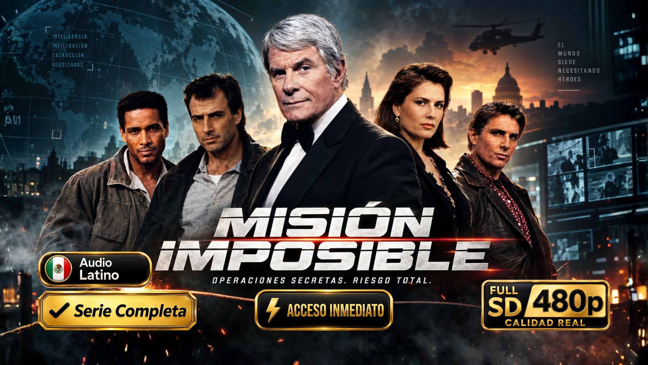 Misión Imposible (1988) – Serie Inolvidable Completa 2 Temporadas 35 Episodios | 480p Latino