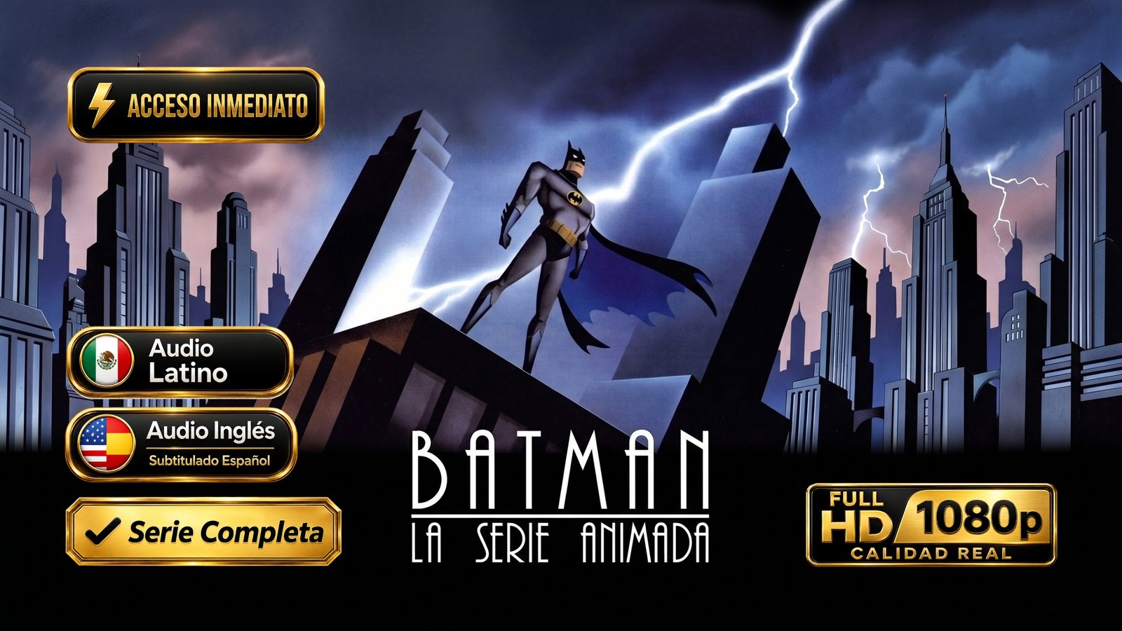 Batman: la serie animada (1992) – Serie acción inolvidable Completa | Dual Latino/Inglés 1080p