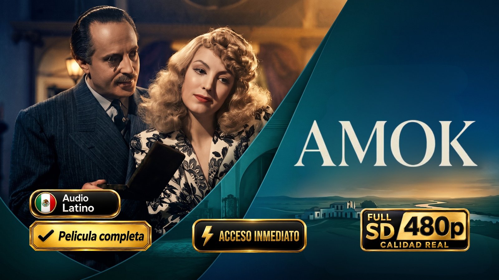 Amok (1944) – Clásico Mexicano inolvudable con María Félix | Cine de Colección 480p