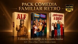 Pack Comedia Familiar Retro – Colección Inolvidable 1080p Latino | ALF + Paso a Paso + Quién Manda a Quién