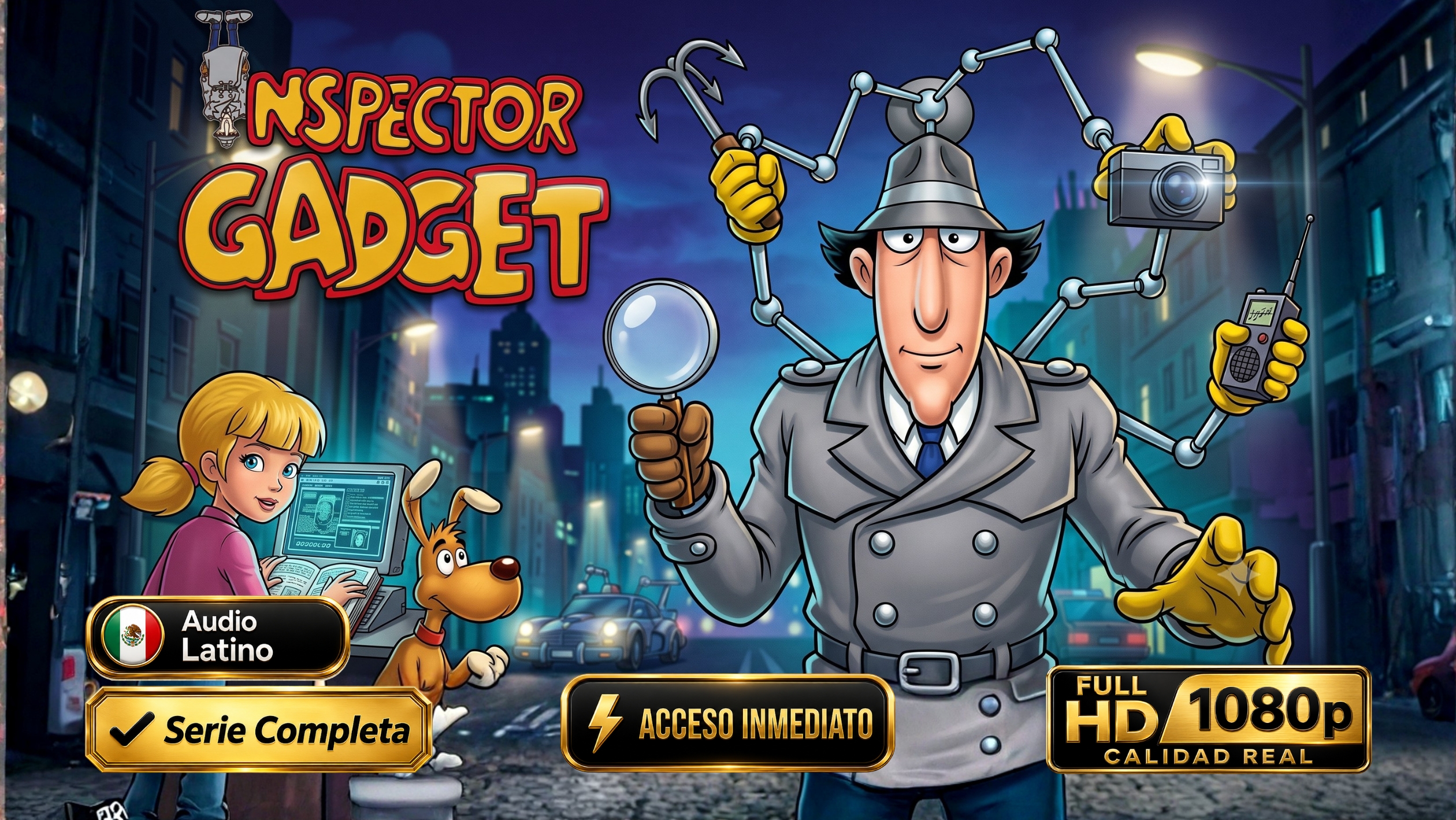 Inspector Gadget (1983) – Serie Animada Clásica Inolvidable | Completa 1080p Latino