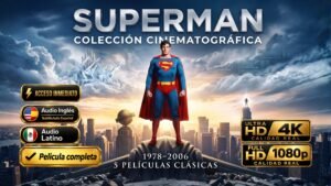 Superman Colección Cinematográfica Legendaria inolvidable (1978–2006) | 5 Películas Latino/Inglés 1080p/4K HDR