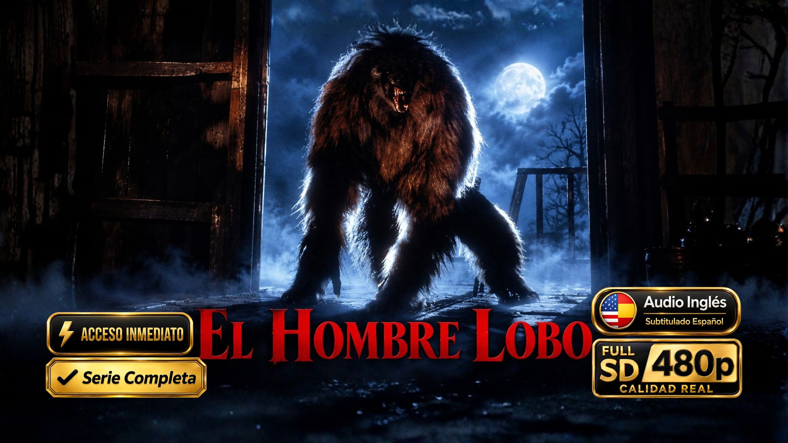 El Hombre Lobo (1987) – Serie Completa de Terror Inolvidable 480p | 29 Episodios | Latino + Sub Español