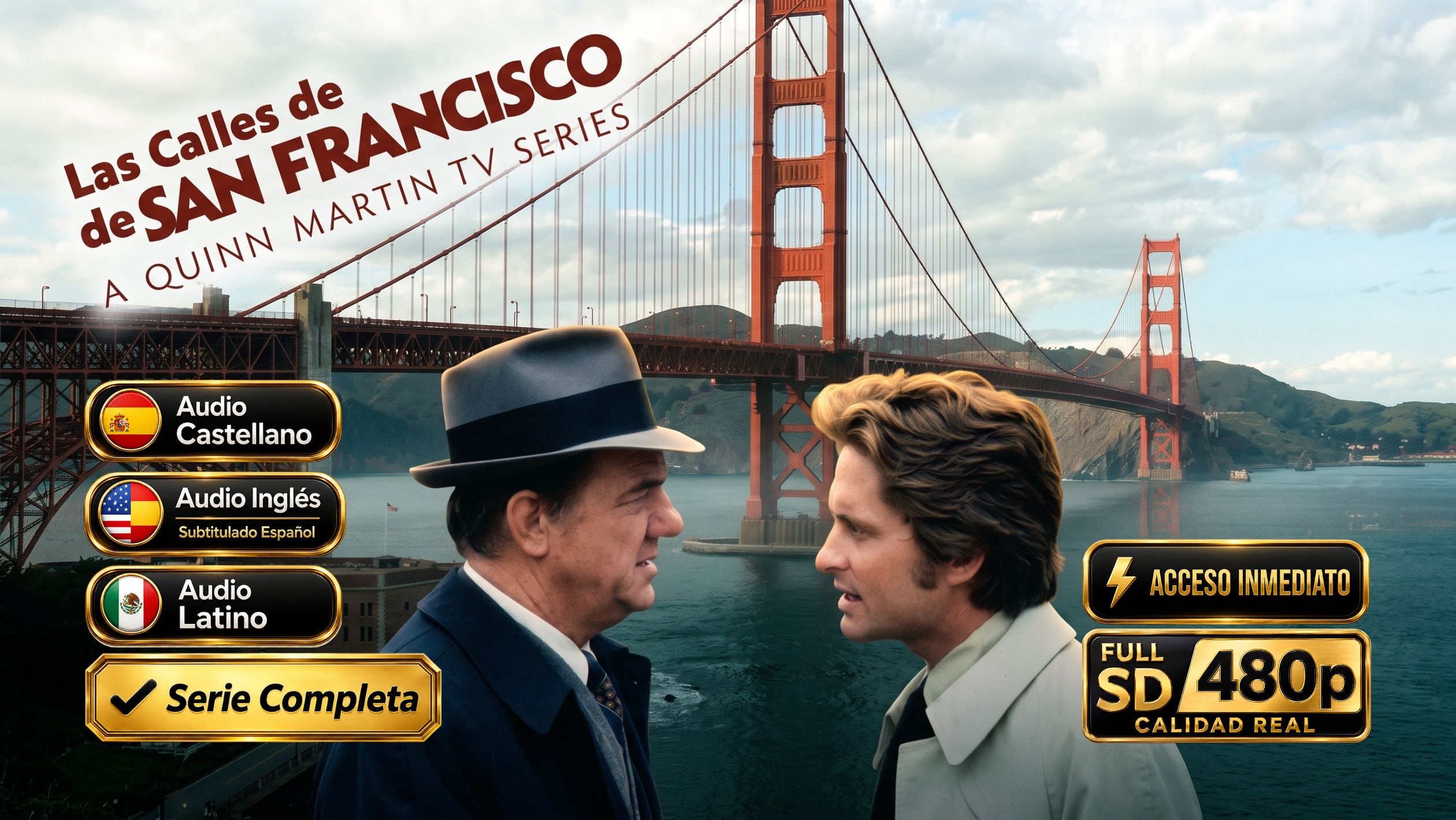 Las Calles de San Francisco (1972) – Serie Completa de drama Inolvidable 480p | 05 Temporadas | Latino-Castellano + Sub Español