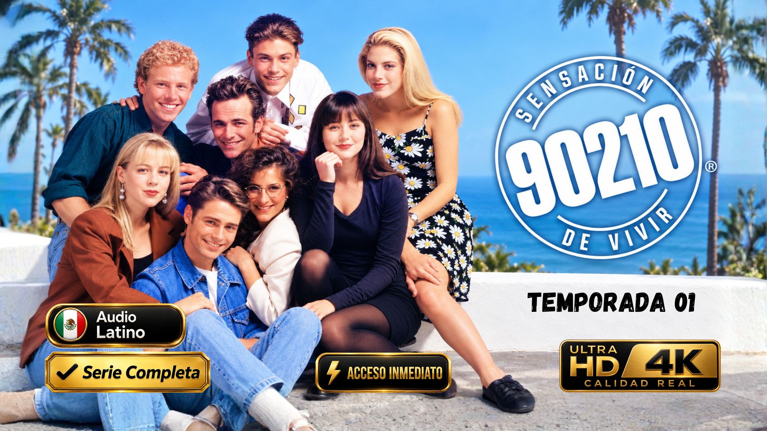 Beverly Hills 90210 (1990) – Temporada 01 Completa 4K 2160p Reescalado