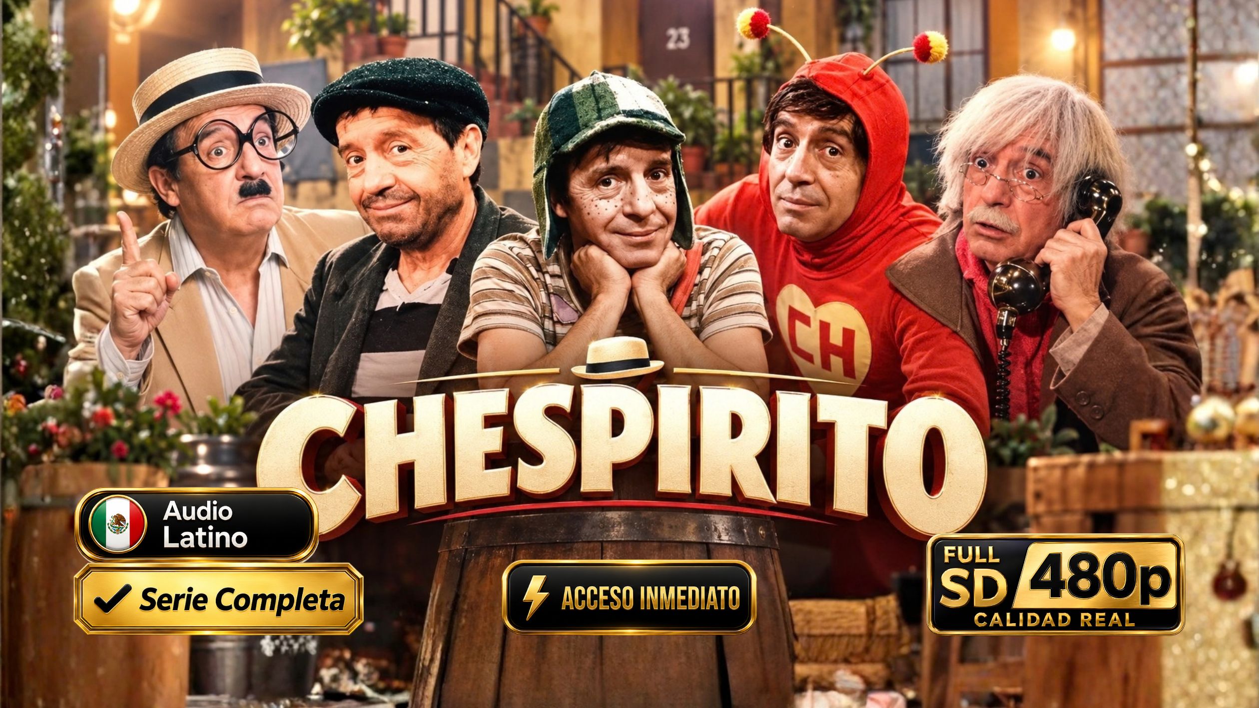 Chespirito (1980–1995) – Serie Inolvidable 648 Episodios Encontrados en Español Latino | 480p