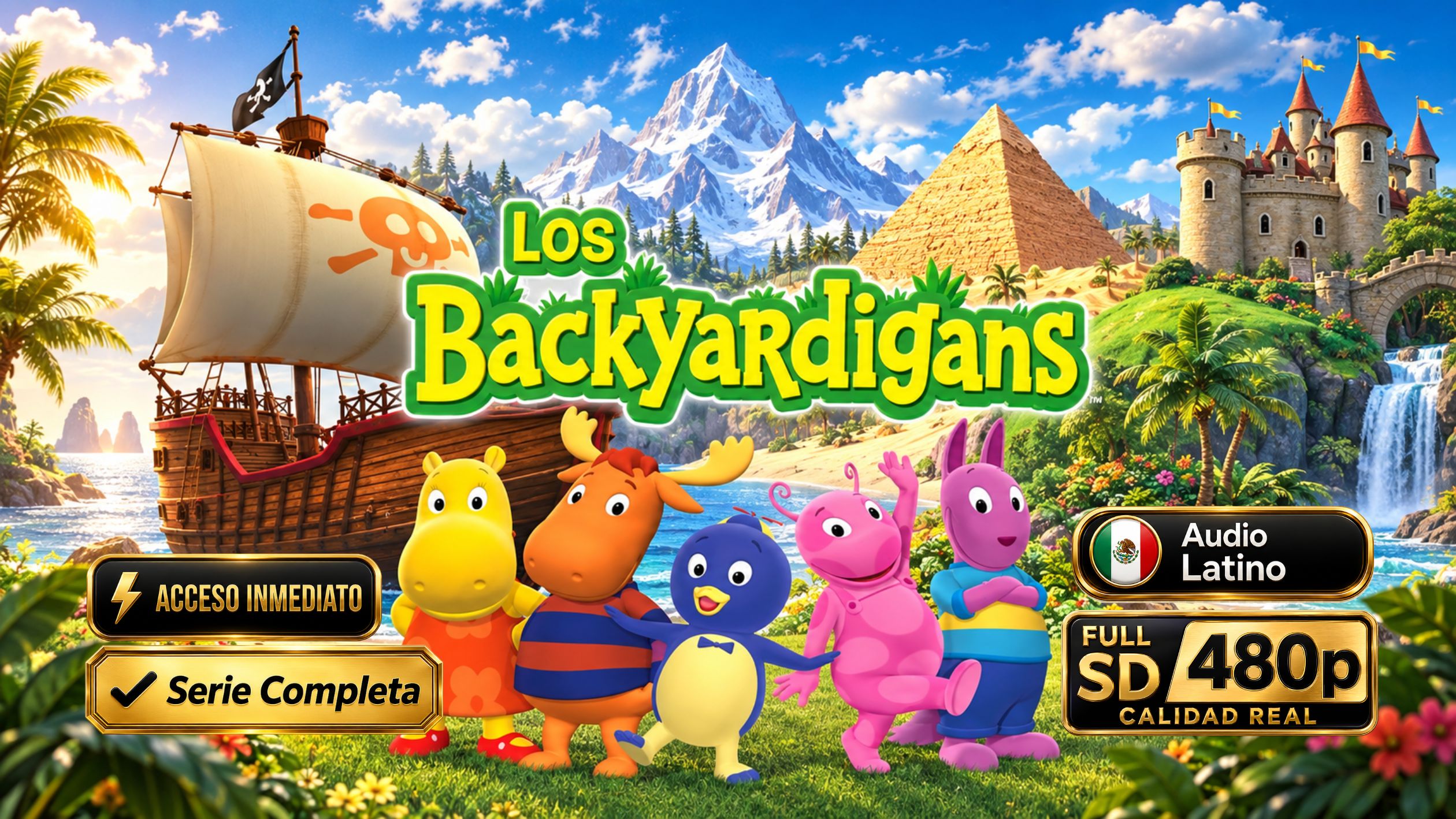 Los Backyardigans (2004) – Serie Inolvidable Completa 4 Temporadas | 80 Episodios 480p Español Latino